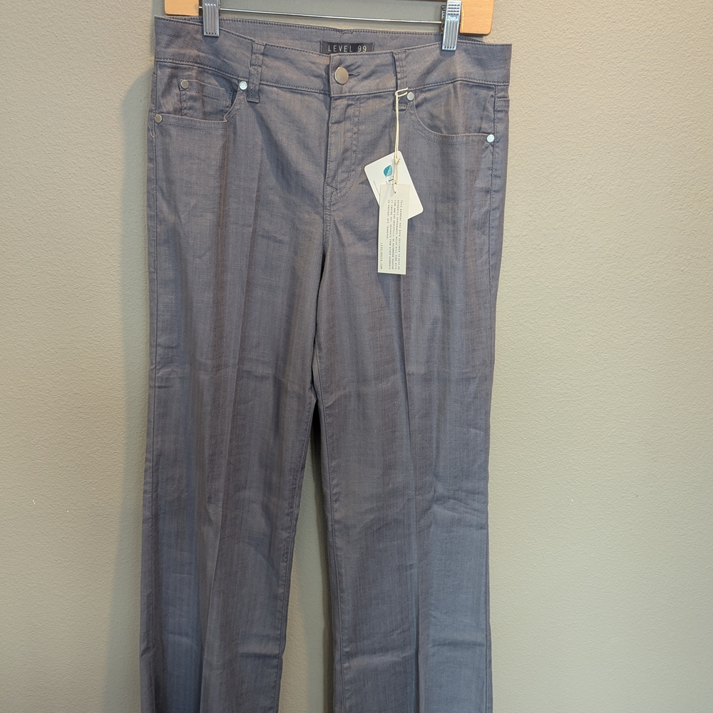 Level 99 Women's Charcoal Straight Leg Jeans